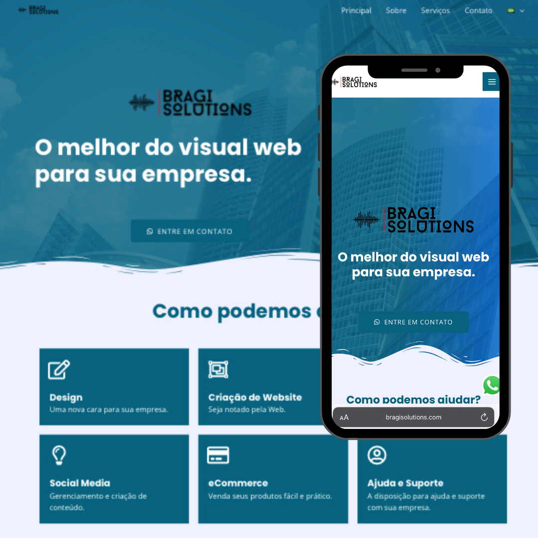 Exemplo de Website, Bragi Solutions