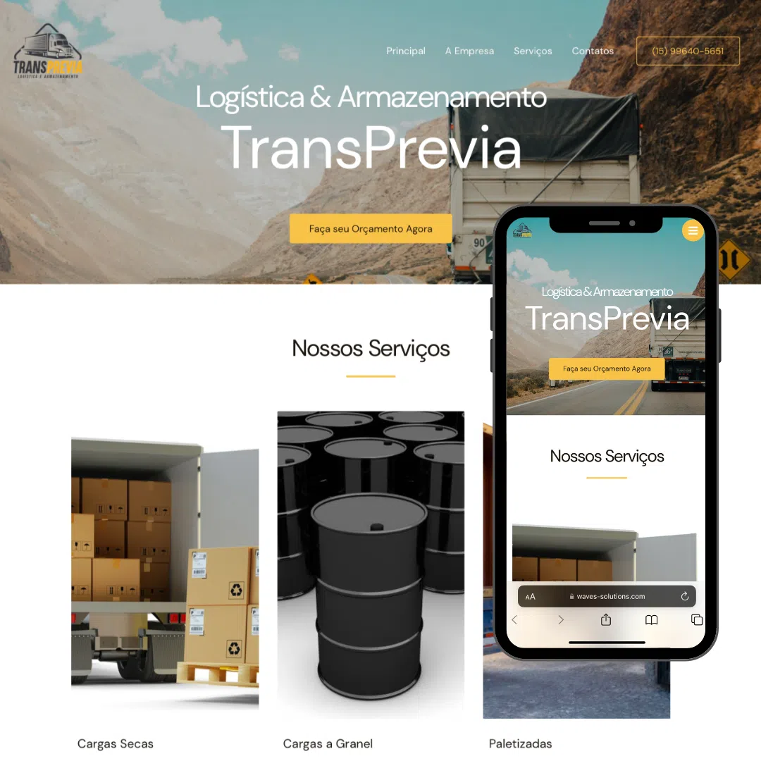 Exemplo de Website, TransPrevia